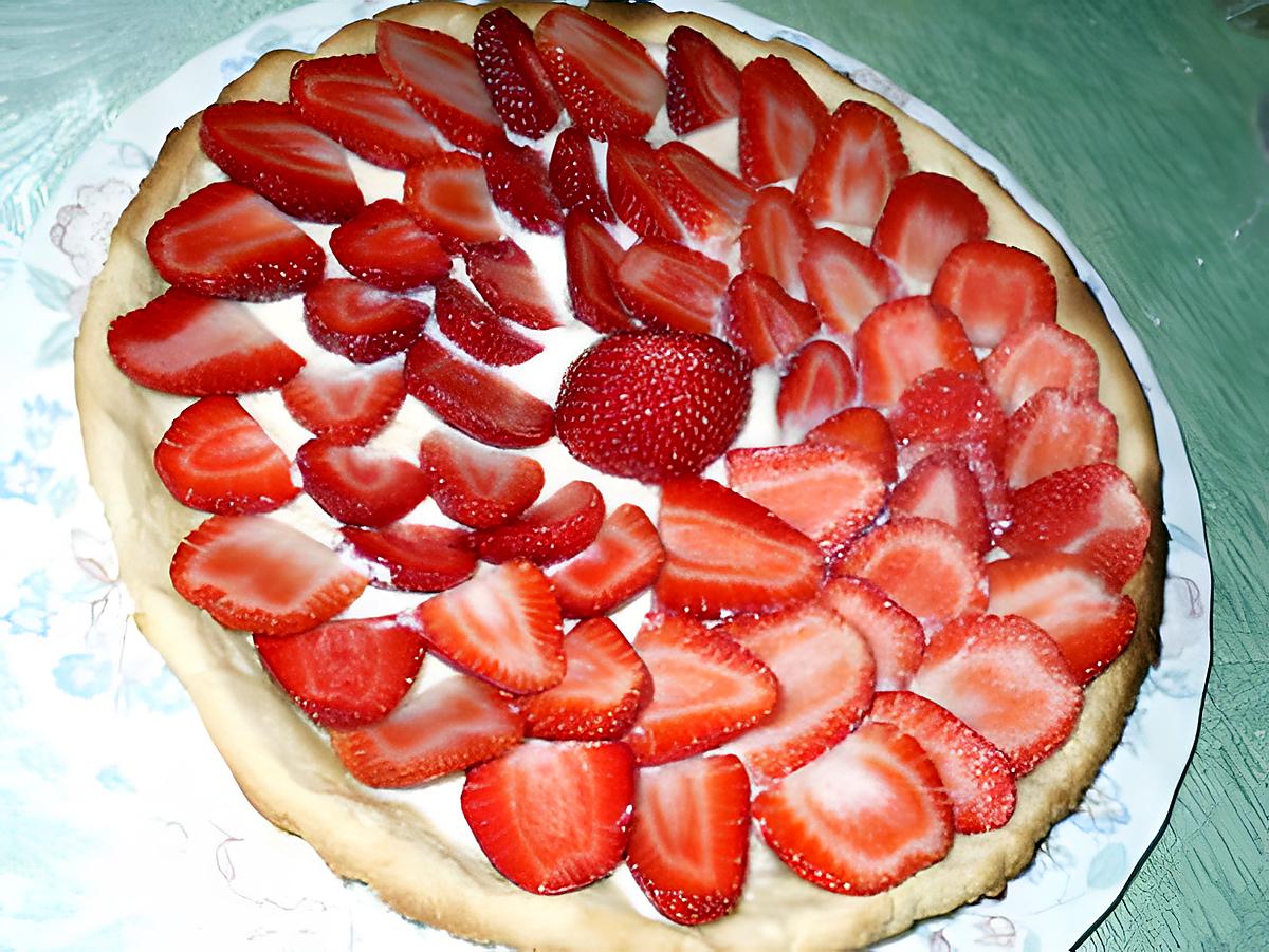 recette Tarte aux fraises saveur amande