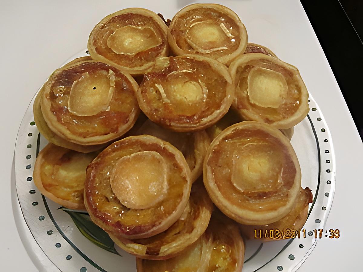 recette TARTELETTES OIGNON ET CHEVRE