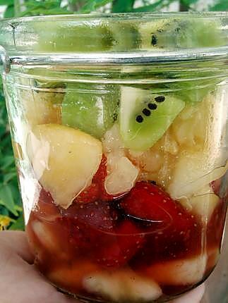 recette Verrine au 4 fruits de saison