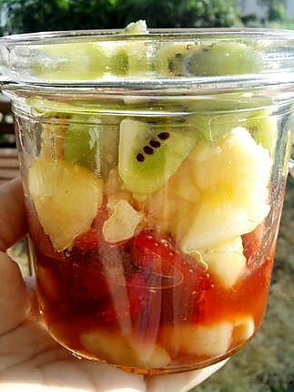 recette Verrine au 4 fruits de saison