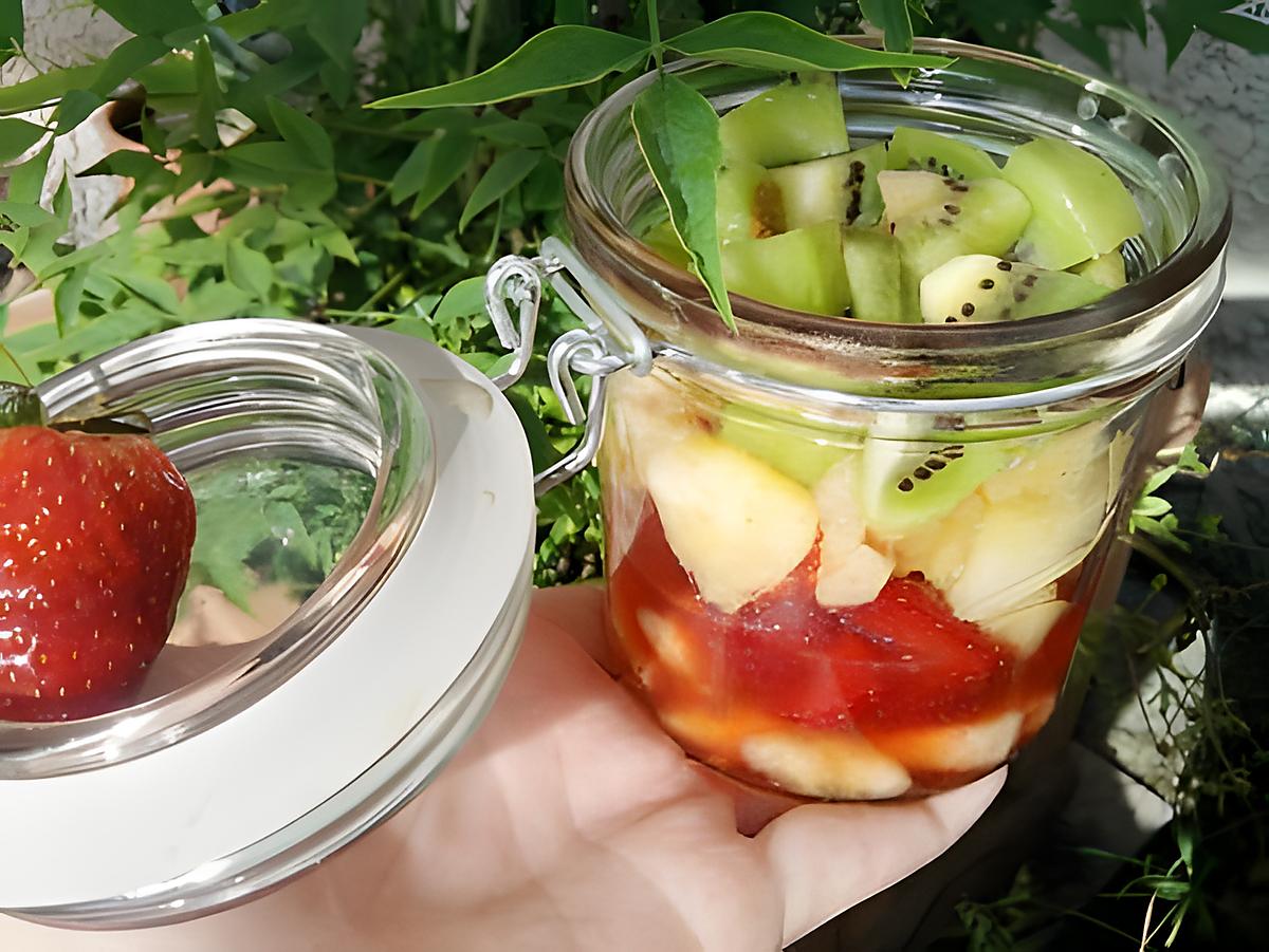 recette Verrine au 4 fruits de saison