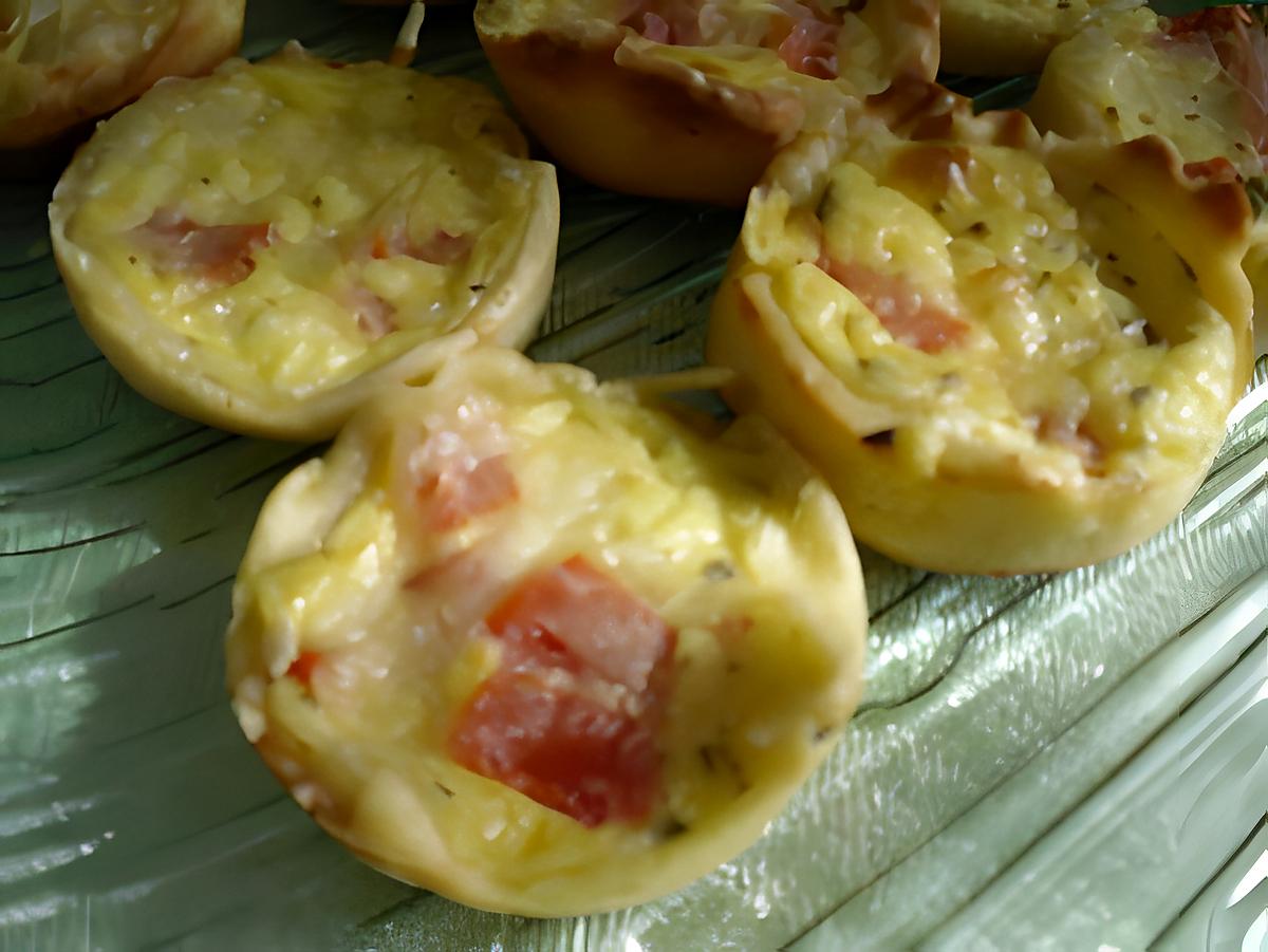 recette Mini quiches tomates oignons