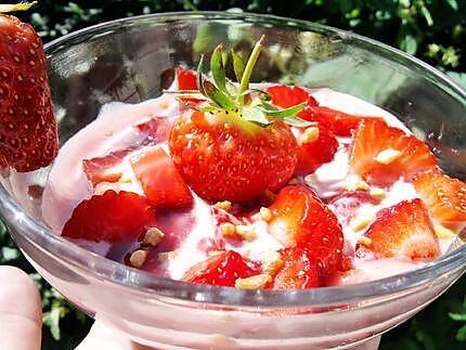 recette Soupe de fraises au miel exotique