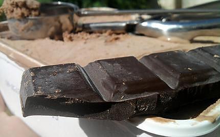 recette Glace au chocolat maison 'sans sorbetiere'