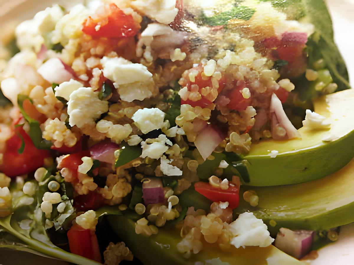 recette Salade Grecque Quinoa et Avocat