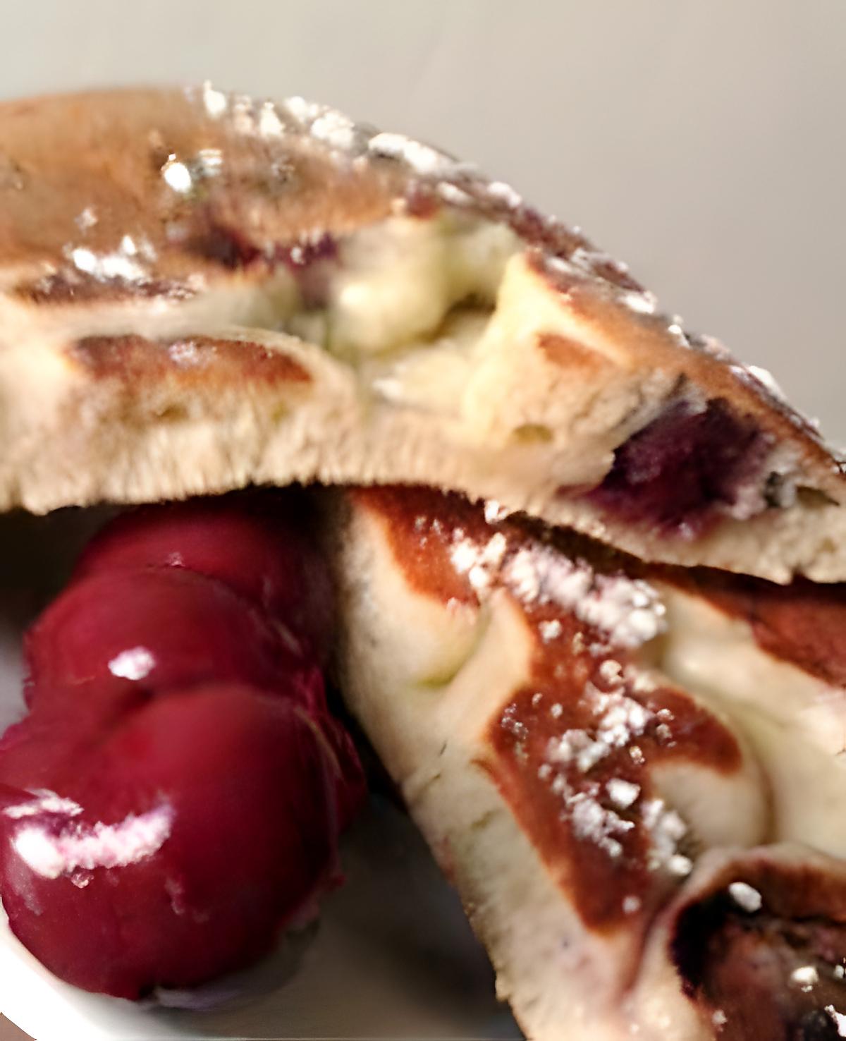 recette Pancake .. cerises