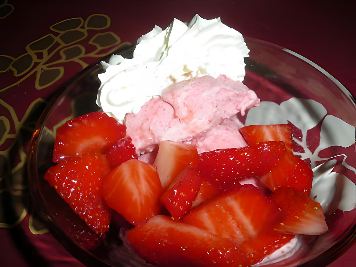 recette fraises melba