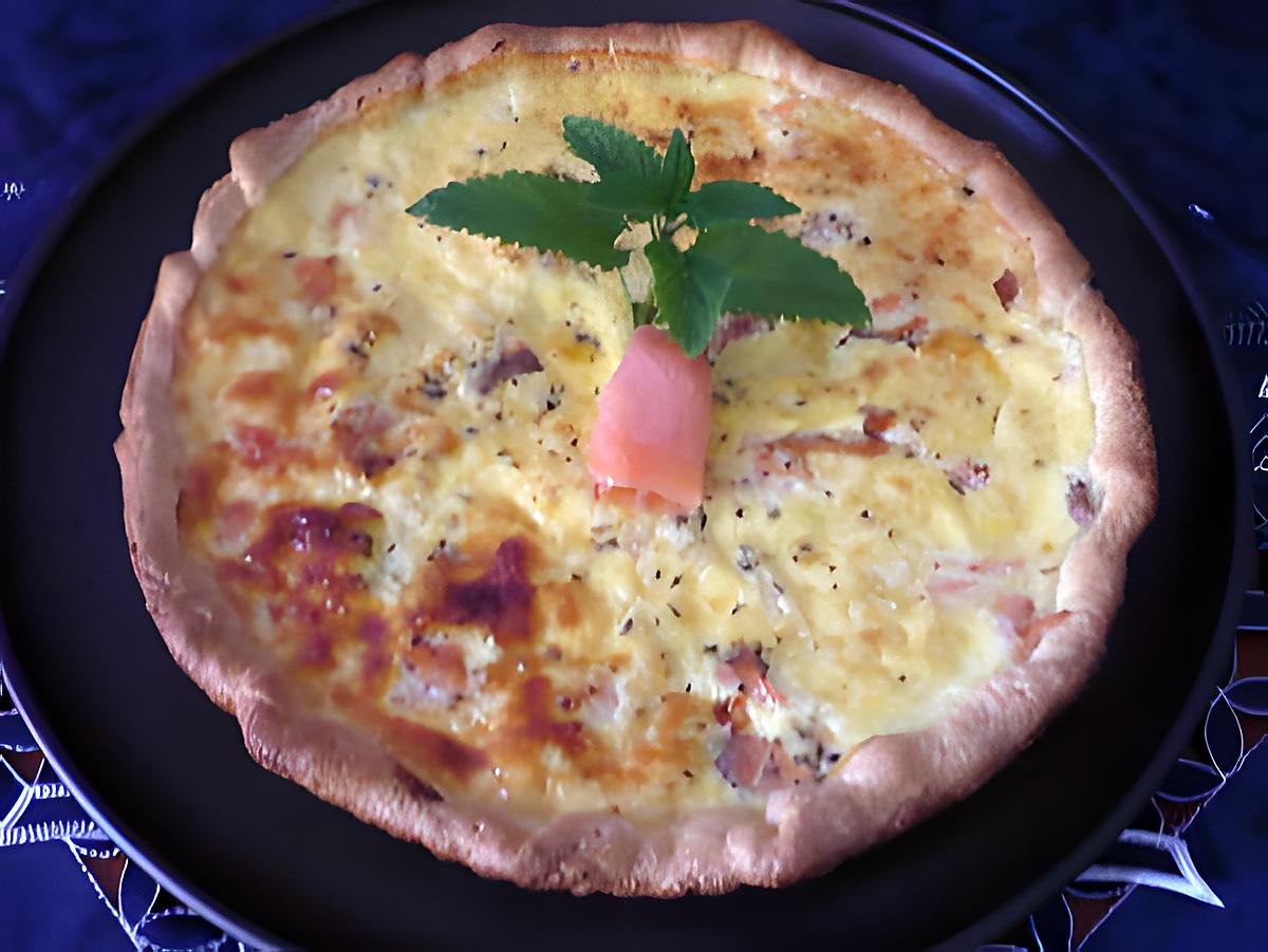 recette Quiche saumon fumé/pétoncles