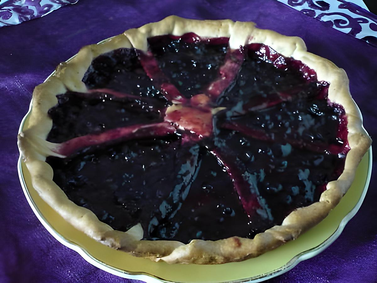 recette Tarte confiture de myrtilles