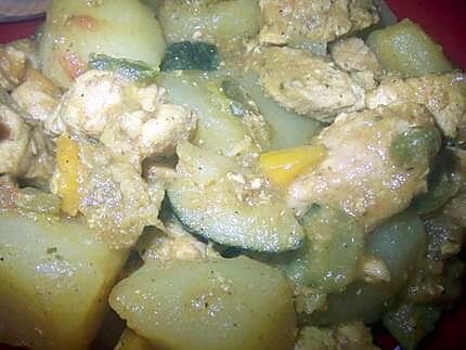 recette Wok de poulet et ses legumes