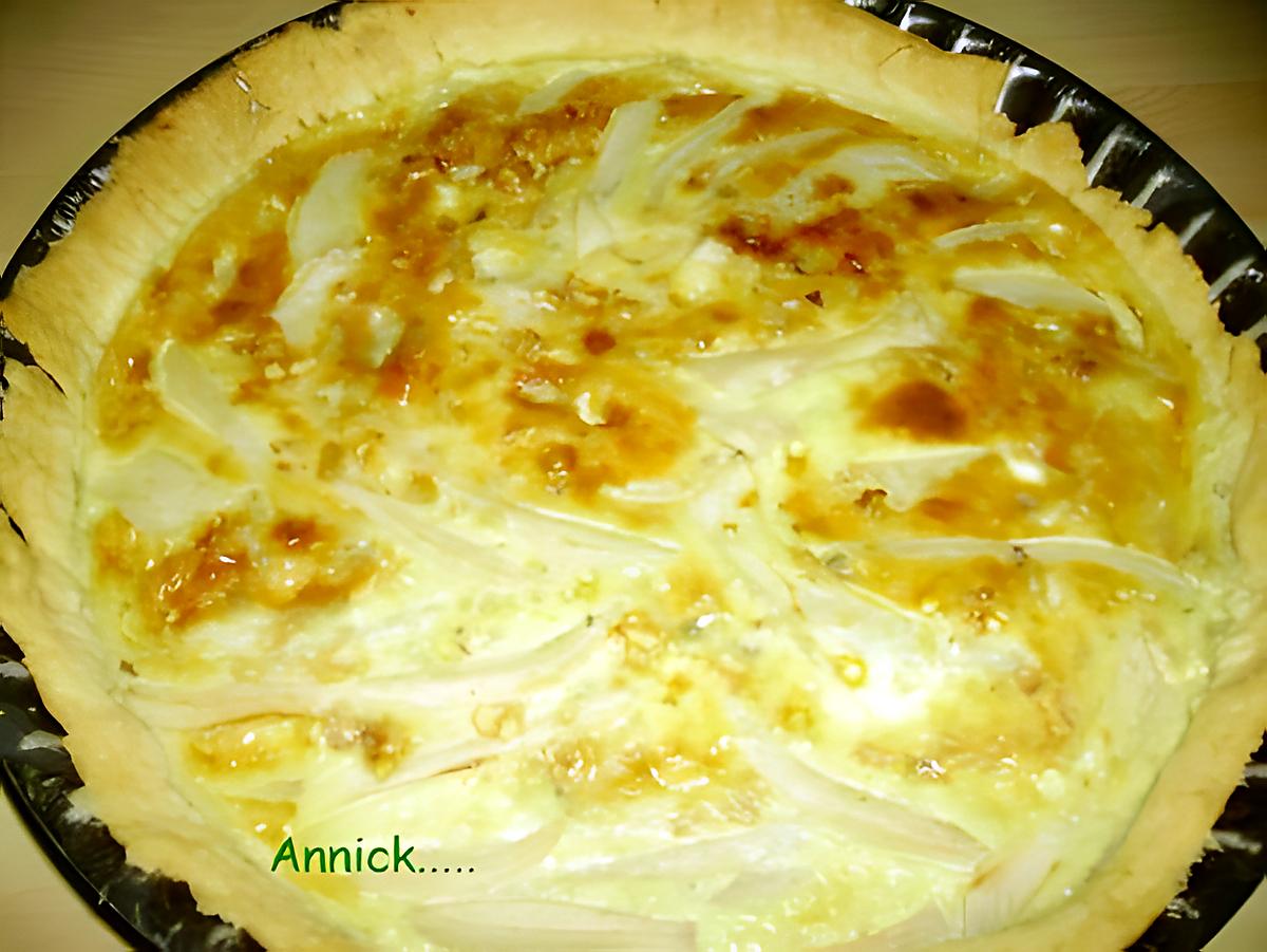 recette tarte au roquefort & poires