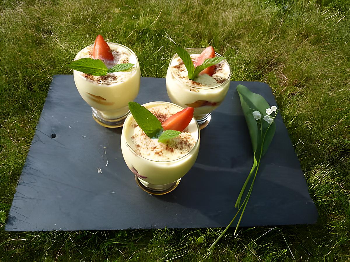 recette Tiramisu aux fraises