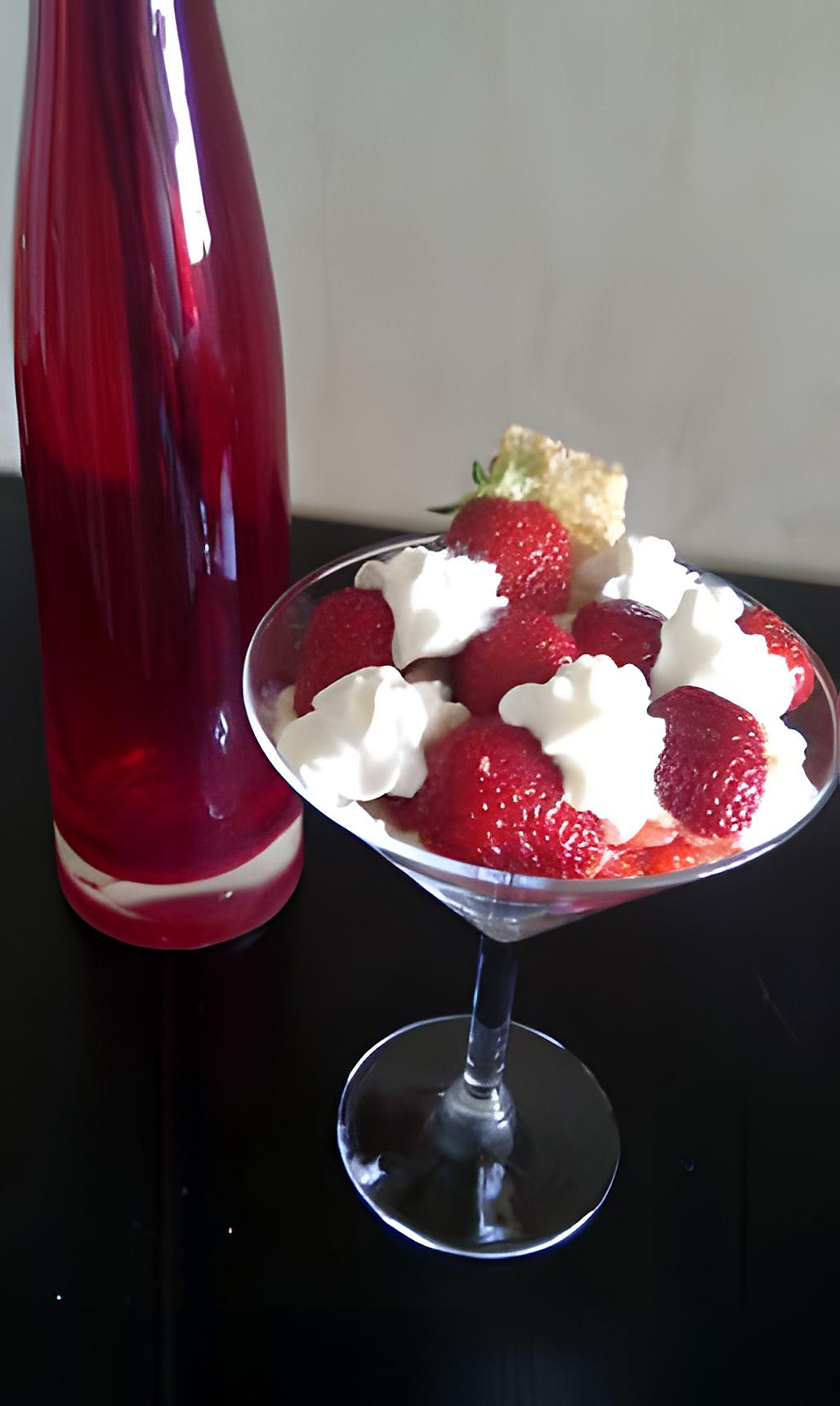 recette Verrine feuillettée à la fraise.