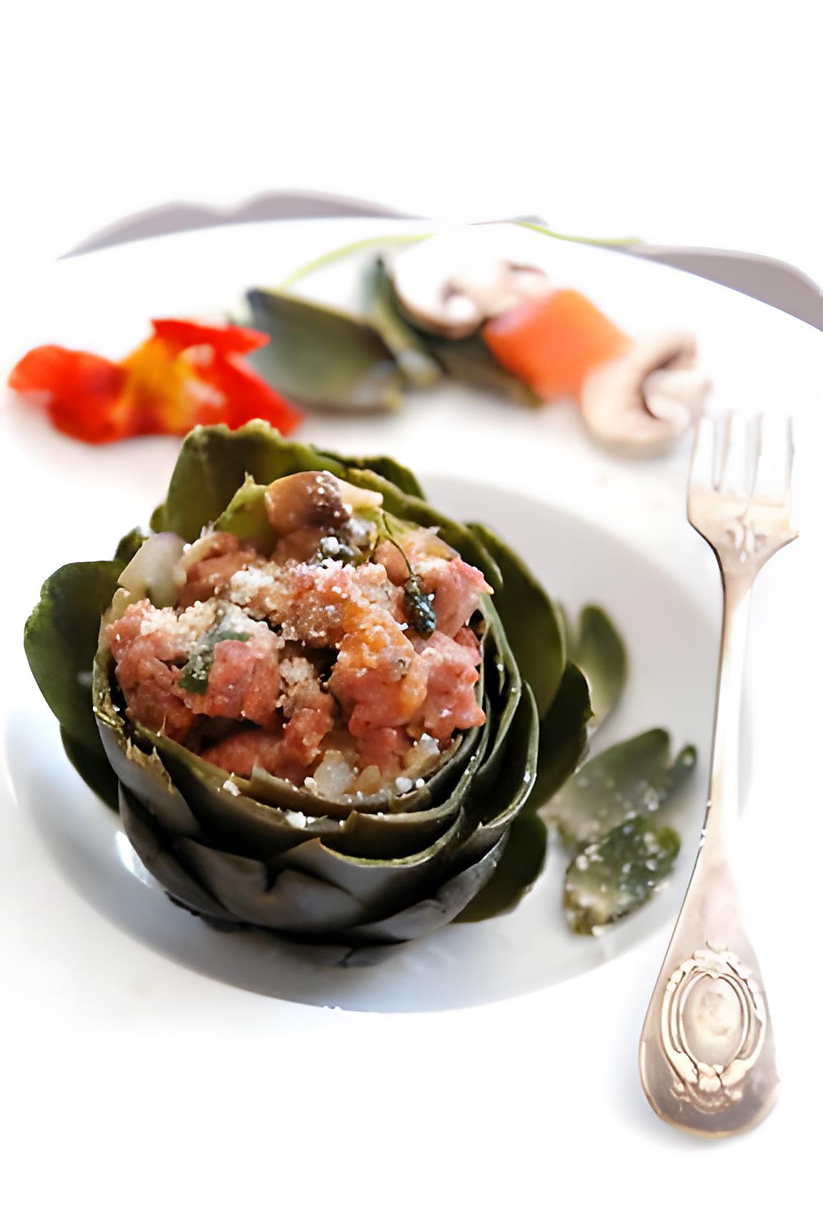 recette Artichauts farcis à la mode italienne