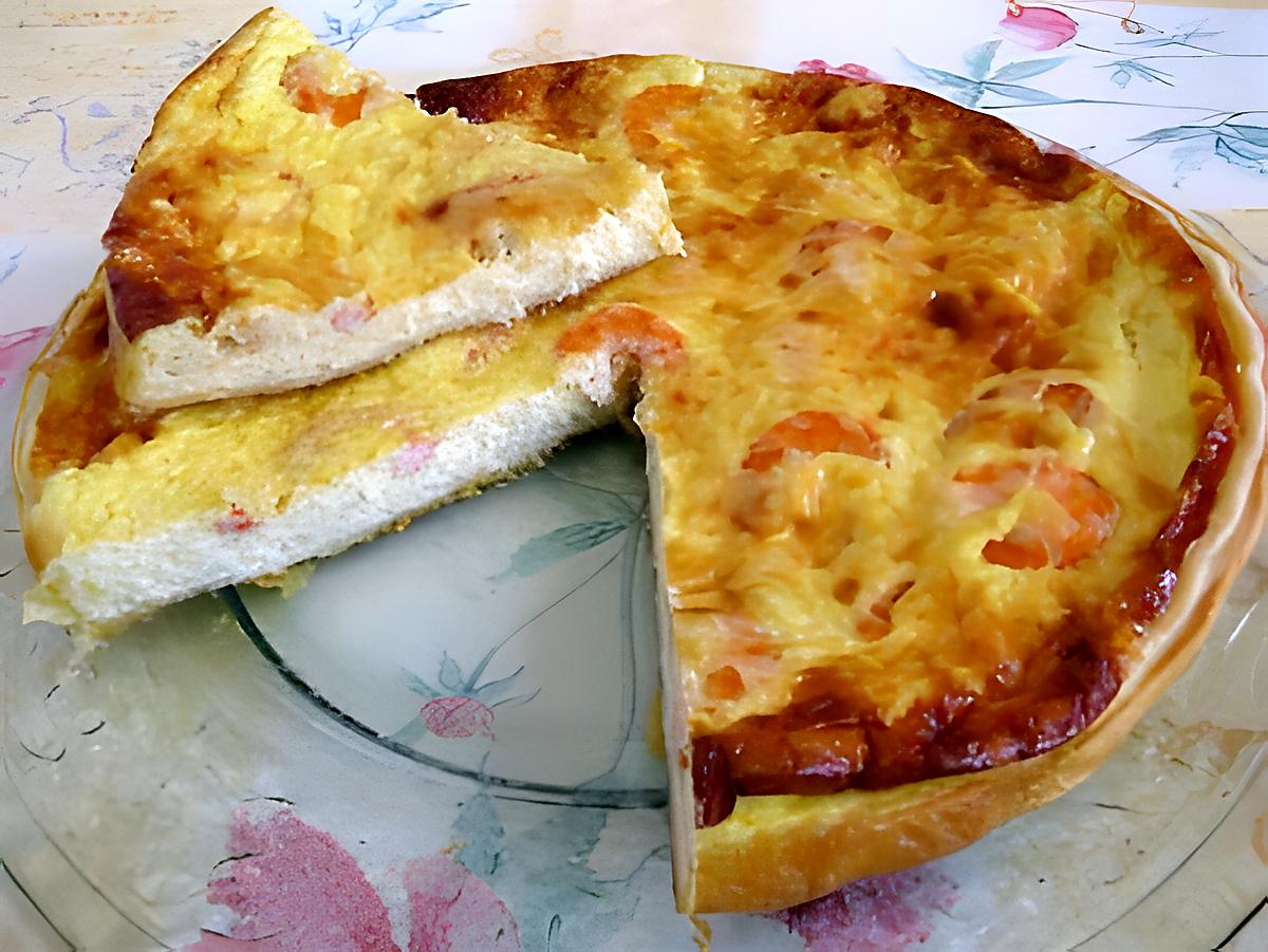 recette Quiche au crabe et aux crevettes