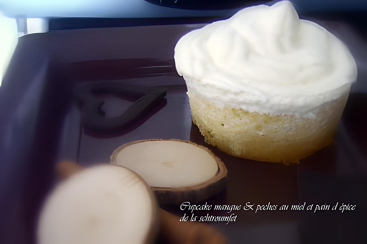 recette cupcake mangue & peche au miel et pain d epices