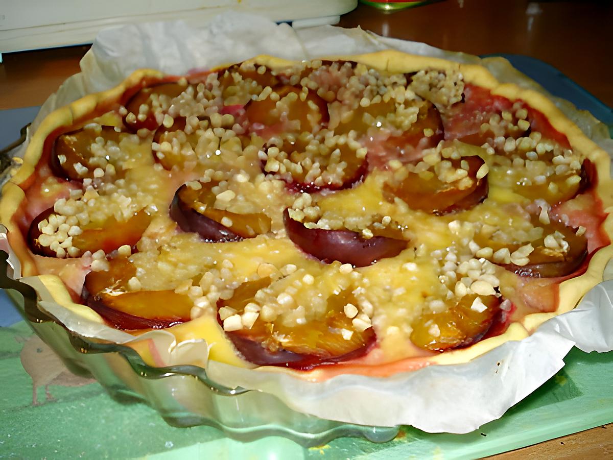 recette Tarte aux quetsches et à l’amande