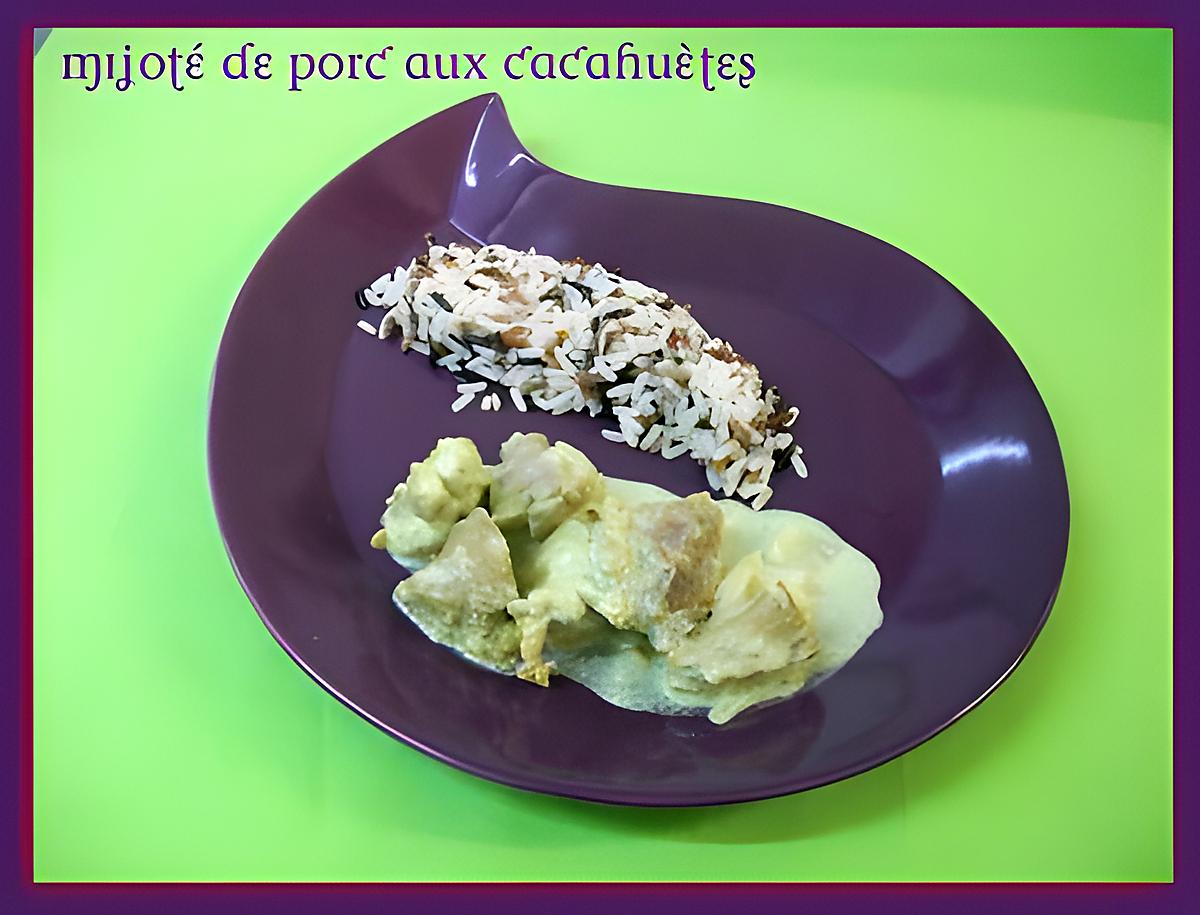 recette Mijoté de porc aux cacahuètes