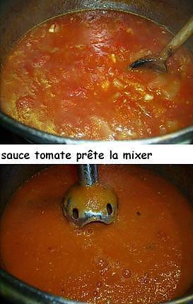 recette Flans de courgettes sur coulis de tomate