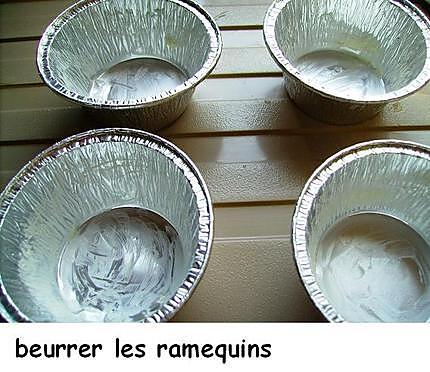 recette Flans de courgettes sur coulis de tomate