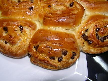 recette brioche aux pépites de chocolat