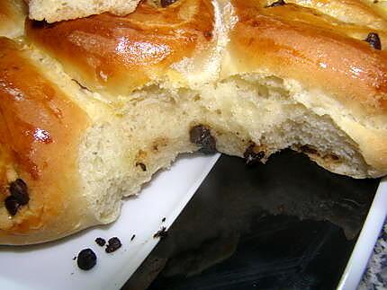 recette brioche aux pépites de chocolat