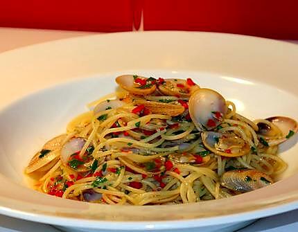 recette Spaghetti alle Vongole (aux palourdes)