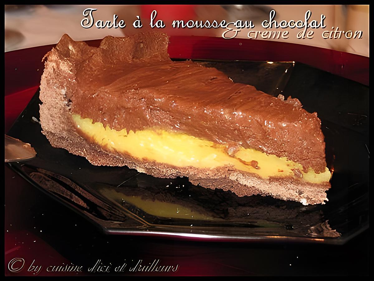 recette Tarte à la mousse au chocolat et citron de Pierre Herme