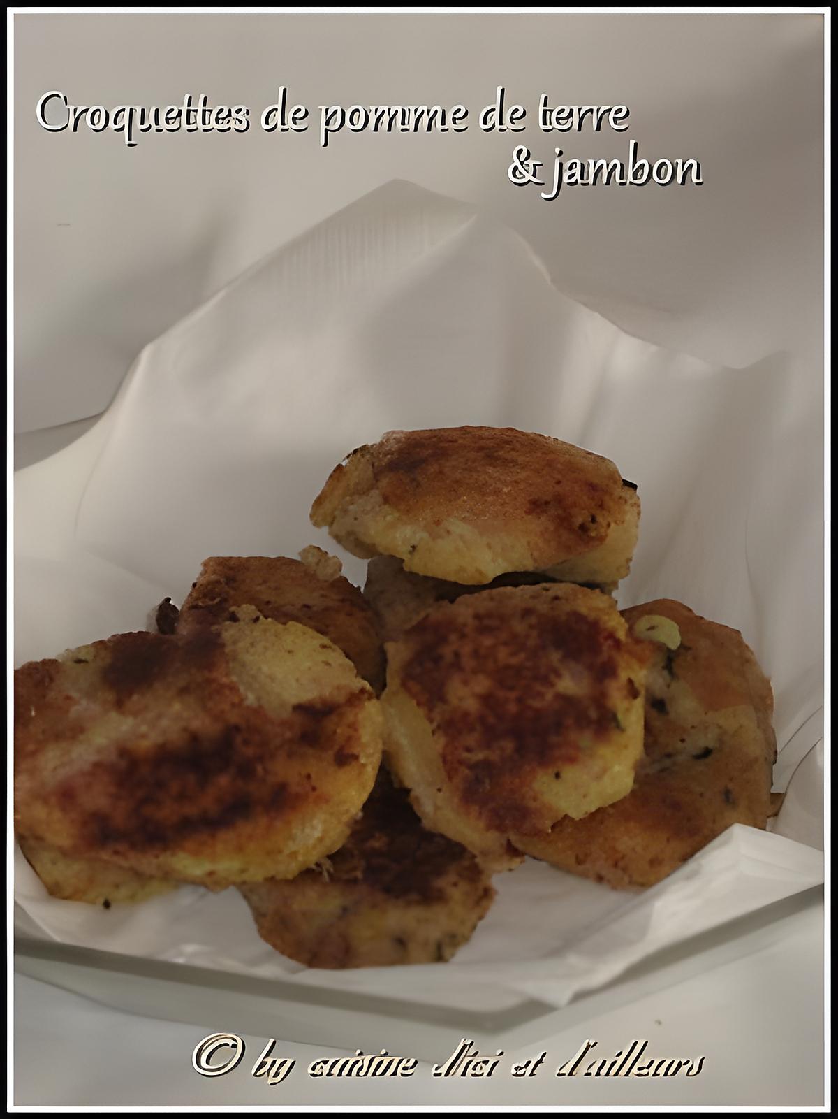 recette Croquettes de pommes de terre & jambon