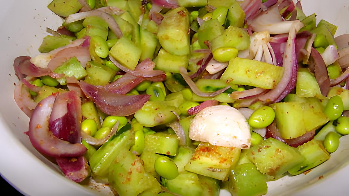 recette Salade coréenne de concombres aux haricots de soja