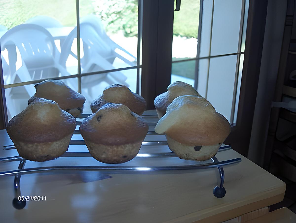 recette Muffins au chocolat ( Pépites, liqueur de poire )