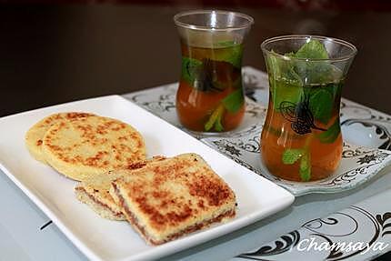 recette Mini harcha ou galette de semoule à la marocaine