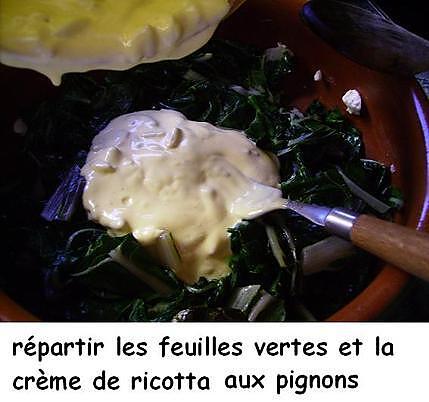 recette Gratin de blettes  ricotta  et pignons