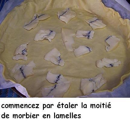 recette Tarte courgettes et  morbier