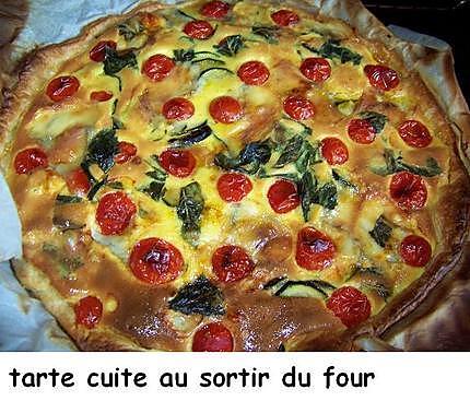 recette Tarte courgettes et  morbier