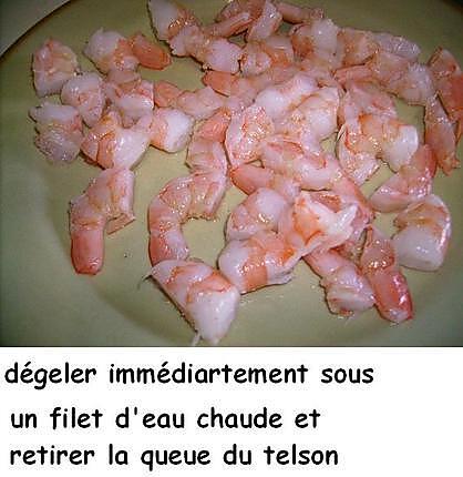 recette Salade de crevettes acidulées