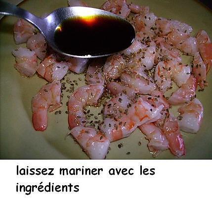 recette Salade de crevettes acidulées