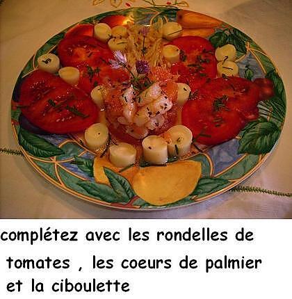 recette Salade de crevettes acidulées