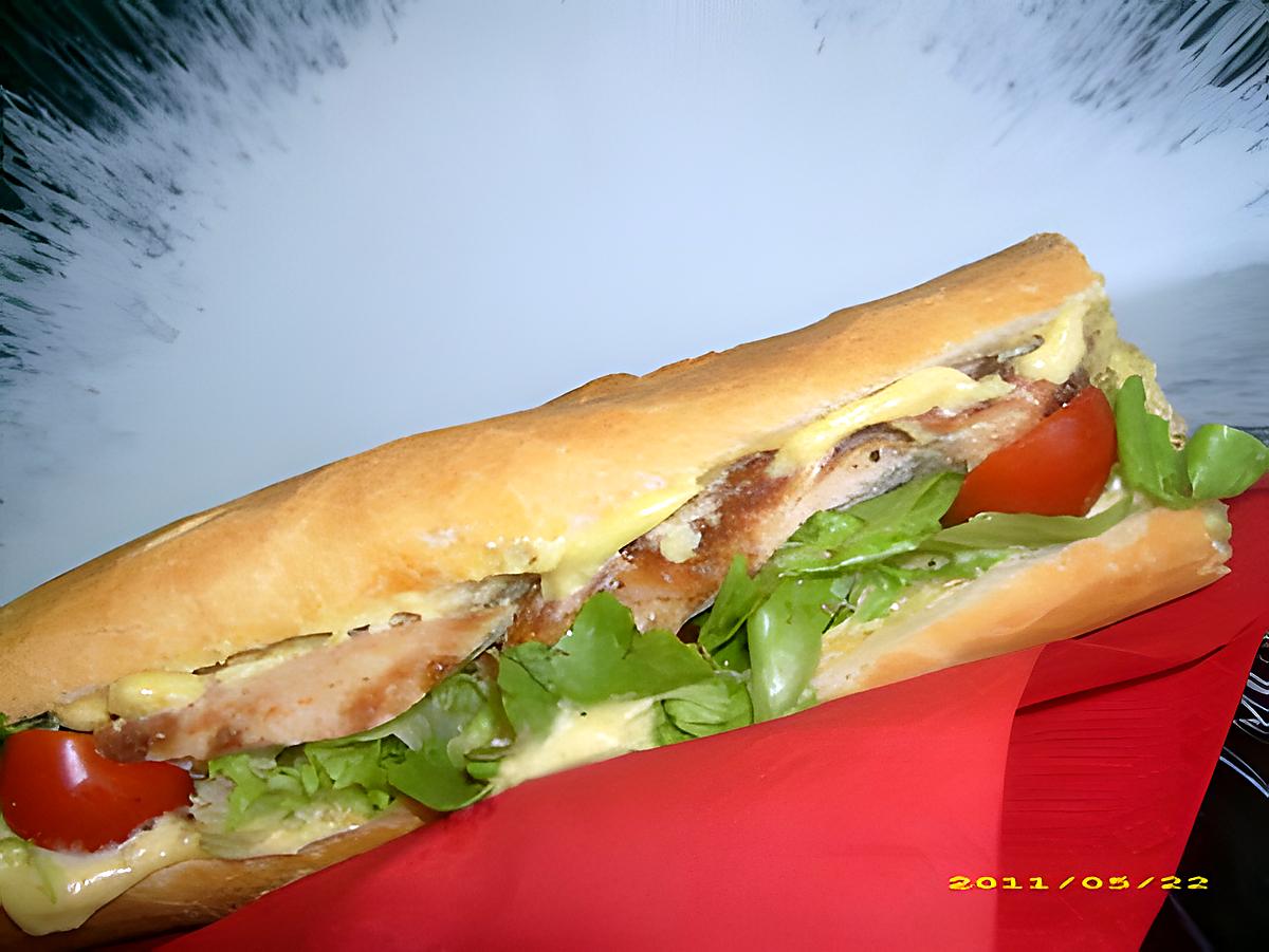 recette le sandwiches du stade vel' (poulet-curry)