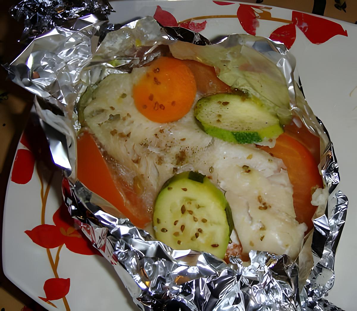 recette Dorade en papillote avec ses légumes