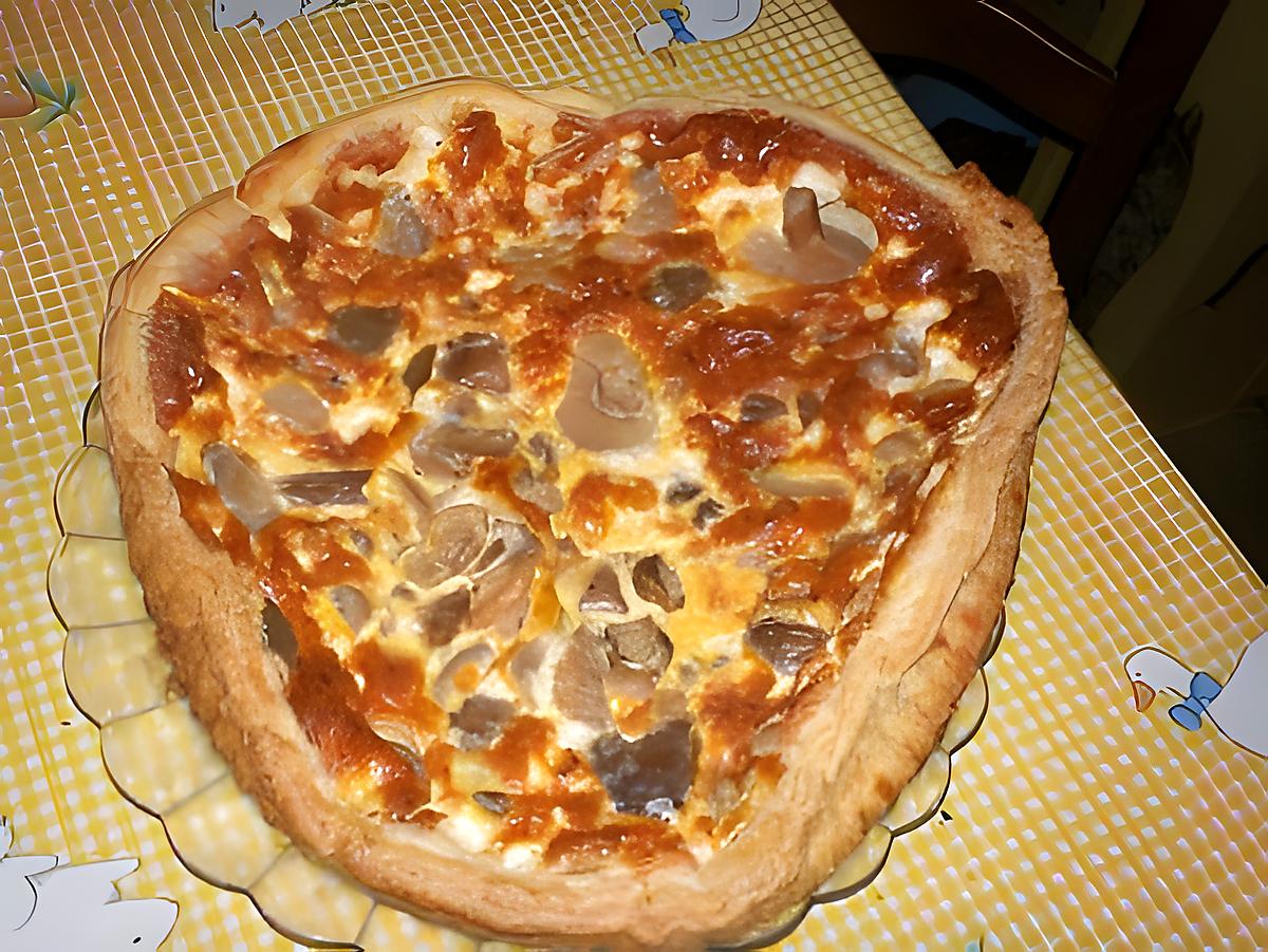 recette tarte aux champignons