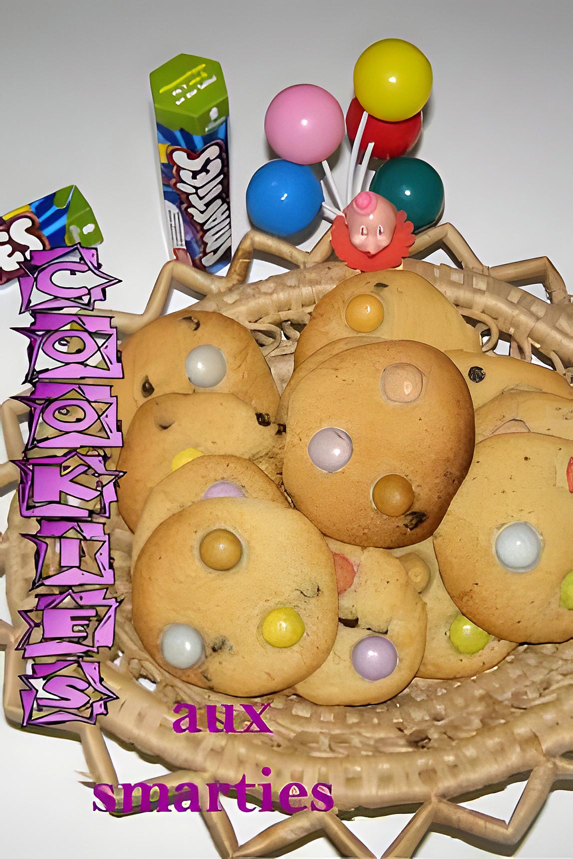 recette cookies aux smarties