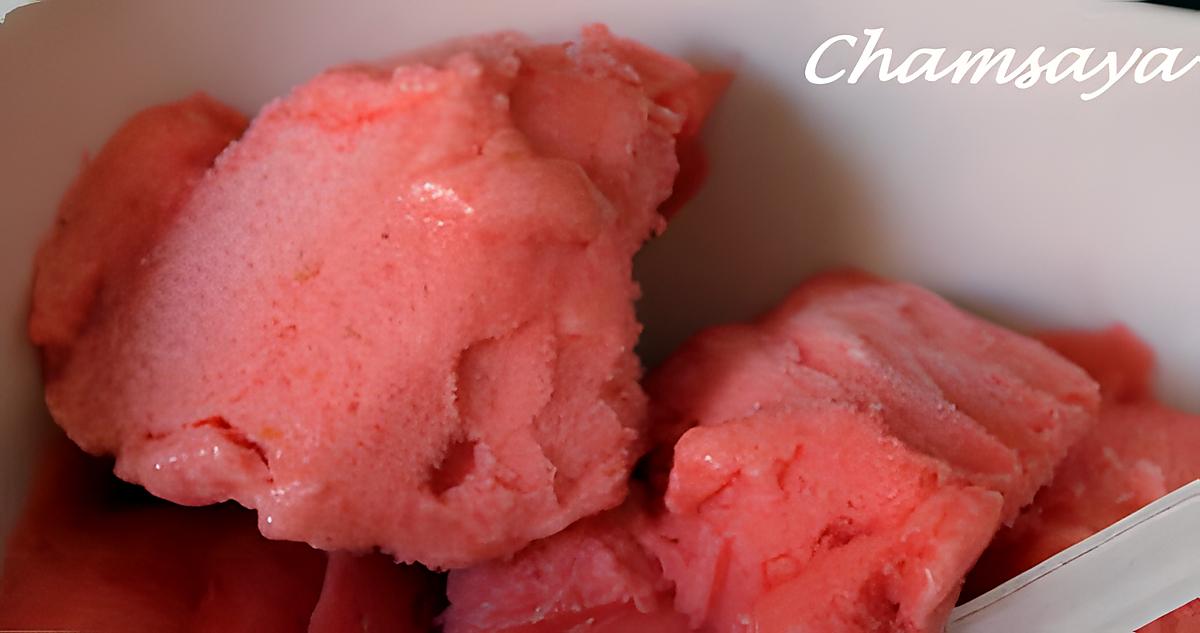 recette Glace à la fraise