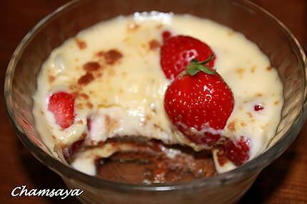 recette Tiramisu aux fraises et speculoos