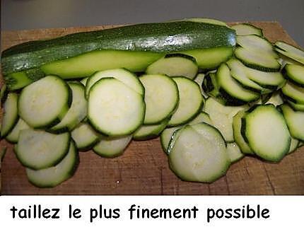 recette Carpaccio de courgettes crues