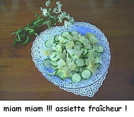 recette Carpaccio de courgettes crues