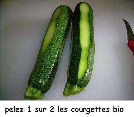 recette Carpaccio de courgettes au crabe