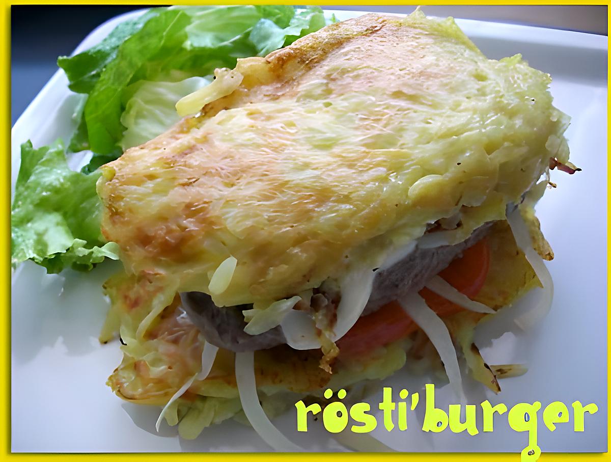 recette Rösti' burger