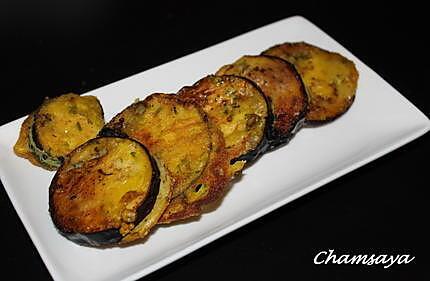 recette Aubergines et courgettes pakora