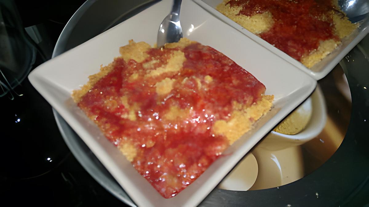 recette crumble aux fraises